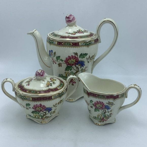 Vintage Grindley England Demitasse Coffee Set - Picture 2 of 16